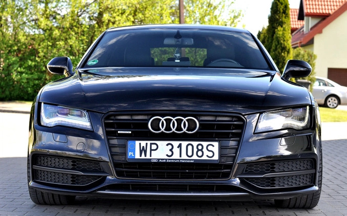 Audi A7 cena 85500 przebieg: 298590, rok produkcji 2012 z Płock małe 781